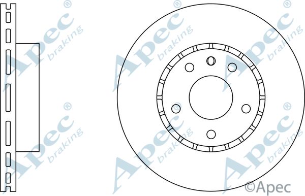 APEC BRAKING stabdžių diskas DSK513